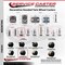 Service Caster 2'' Floor Safe Black Hooded Twin Wheel Caster 1/4 Threaded Stem, 4PK SCC-TS02S50D-NYU-FB-142058-4 - alternate 4